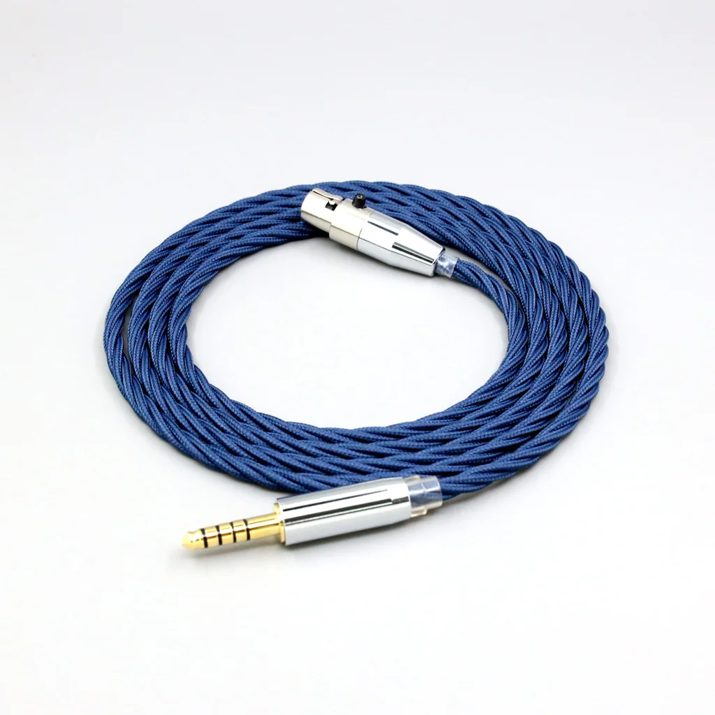 كابل سماعة أذن بأكمام كاملة ، فضي خالص OCC ، سبيكة جرافين ، AKG Q701 K702 K271 K272 K240 K141 K712 K181 K267 LN008574