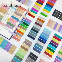 Funkindy-粘着性の透明な付箋、メモ、ブックマーク、タブ、メモ帳、インデックス、文房具、本、2400個