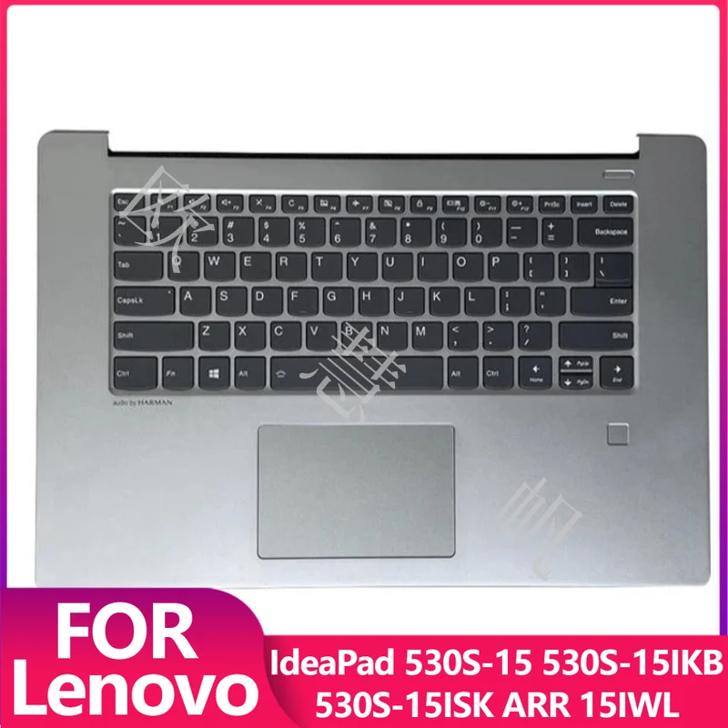 S New Replacement for Lenovo IdeaPad 530S-15 530S-15IKB 530S-15ISK 530S-15ARR 15IWL Palmrest Upper Cover with US/RU Keyboard