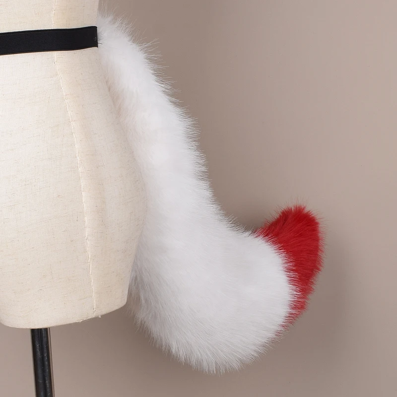 Halloween chat renard queues Anime Cosplay Costumes grandes queues chien queue en fourrure jeu de rôle fête Performance accessoires queue de fourrure pour les femmes