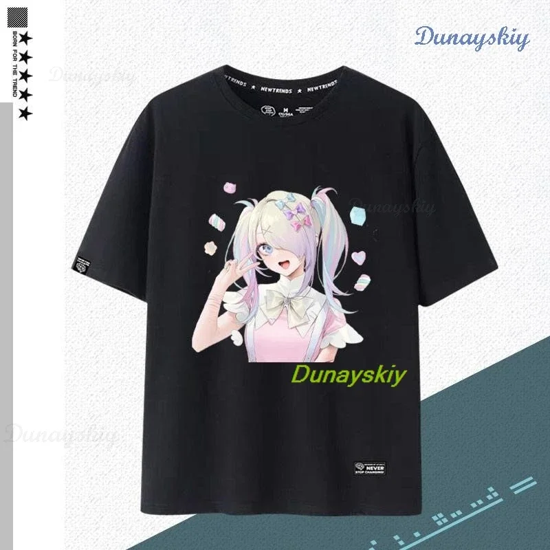 NEEDY GIRL OVERDOSE Kangel Rain Black T-shirt Jirai Kei Graphic Ita Tee Unisex Outfit Top Short Sleeve Kawaii Doujin Clothes
