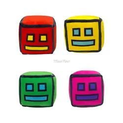 Cute Geometry dash Children's soft cube Stuffed Pussy Christmas Gift Toys 12cm