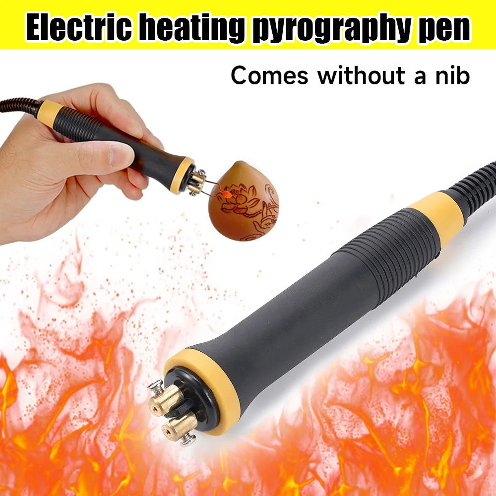 

Professional Pyrography Pen Carving Soldering Electrocautery Pen Soldering Iron Pen Gourd Pyrography Machine Gourd Craft Tool