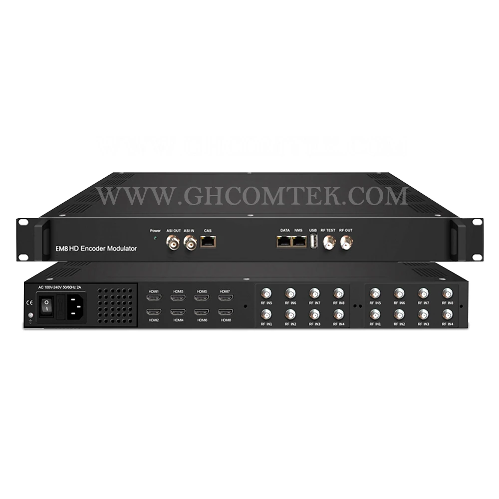 HD Encoder Modulator For HDMI To DVB-S/S2 DVB-T ISTB-T  ATSC Carriers