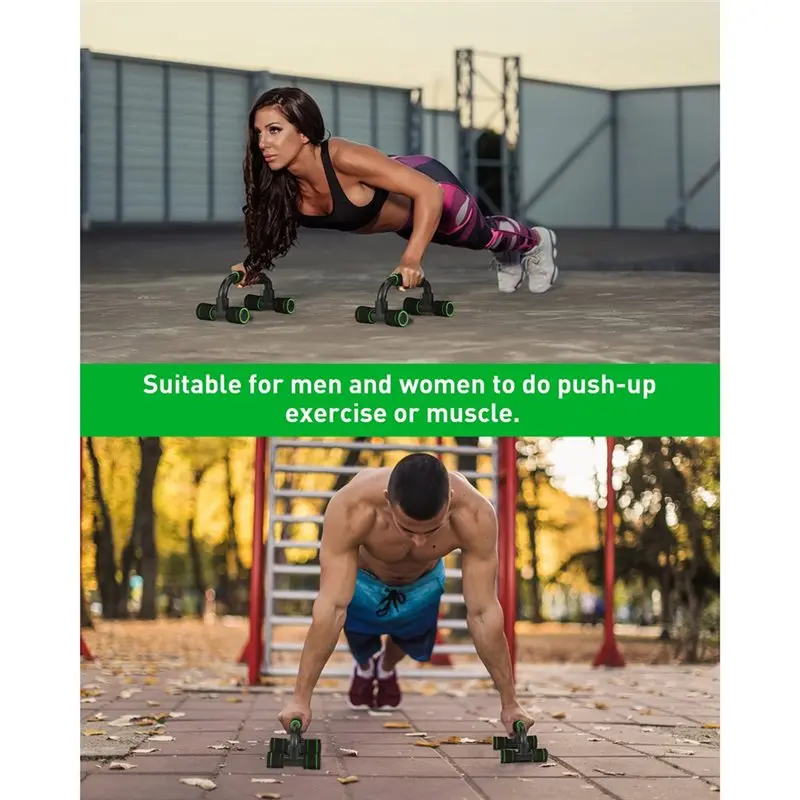 Power Rack Push Up Stand Non-Slip H-Shaped Support Stand Bar For Exercise Chest Muscle Training Home Fitness
