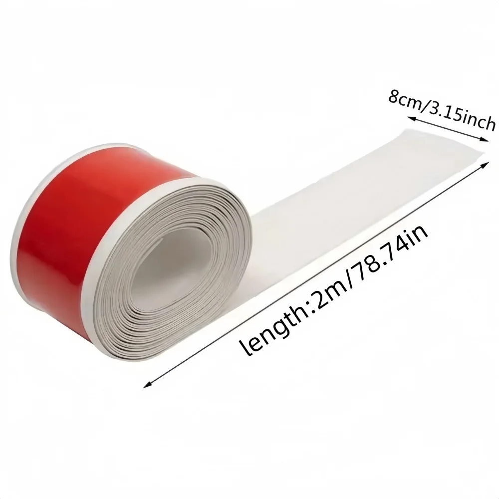 1 قطعة 2 متر × 8 سنتيمتر بولي كلوريد الفينيل التفاف خط الحدود ذاتية اللصق المنزلية لاصقة تزيين خلفية اللوح ديكور الجدار ملصق