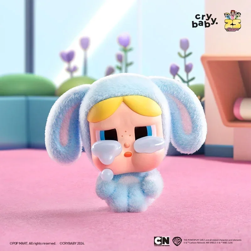 Genuine Blind Box Crybaby Powerpuff Girls Series Fashion Plush Doll Girls Collect Desktop Ornaments Cute Model Doll Toy Gifts