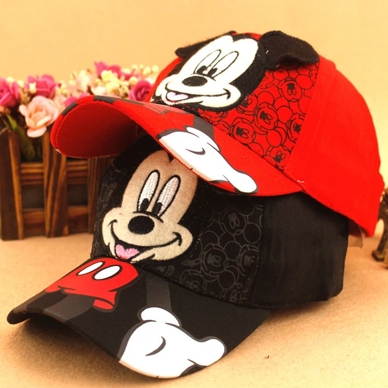 Disney Mickey Mouse Hat Disney Anime Snapback Baseball Cap Boys Girls  Baby Hip Hop Hat Spring Summe Outdoor Hat Adjustable