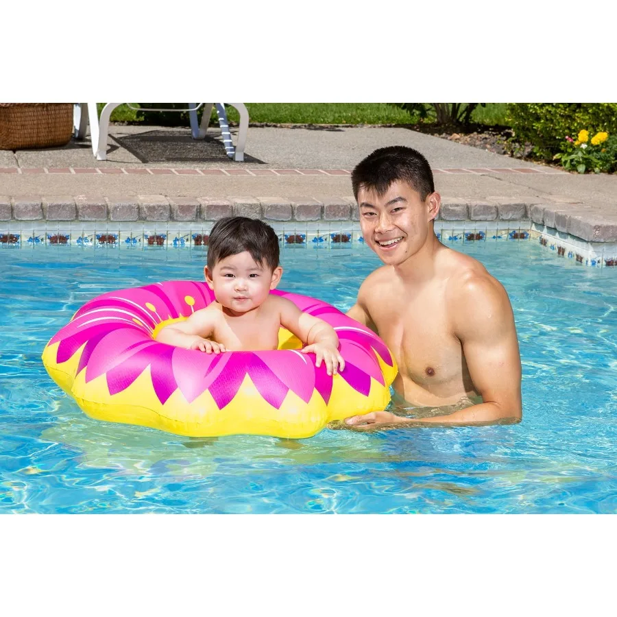 

Flower Baby Rider - Inflatable Swimming Pool Float - Yellow