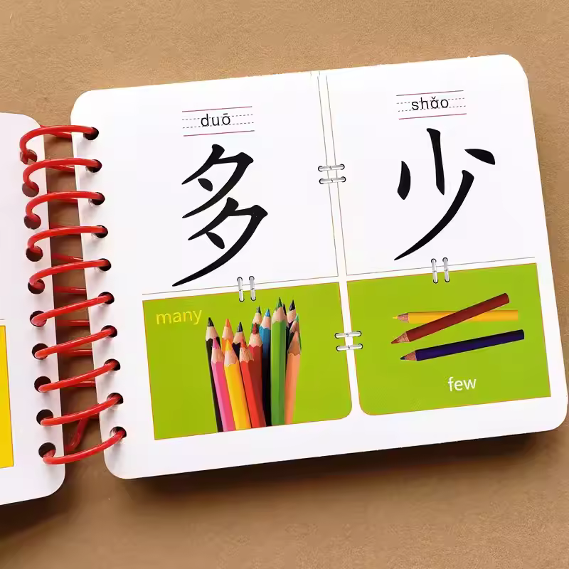 New English & Chinese Kids Book Characters Cards Learn Chinese with Pinyin Books for Children Color Art Education Books - Image 2