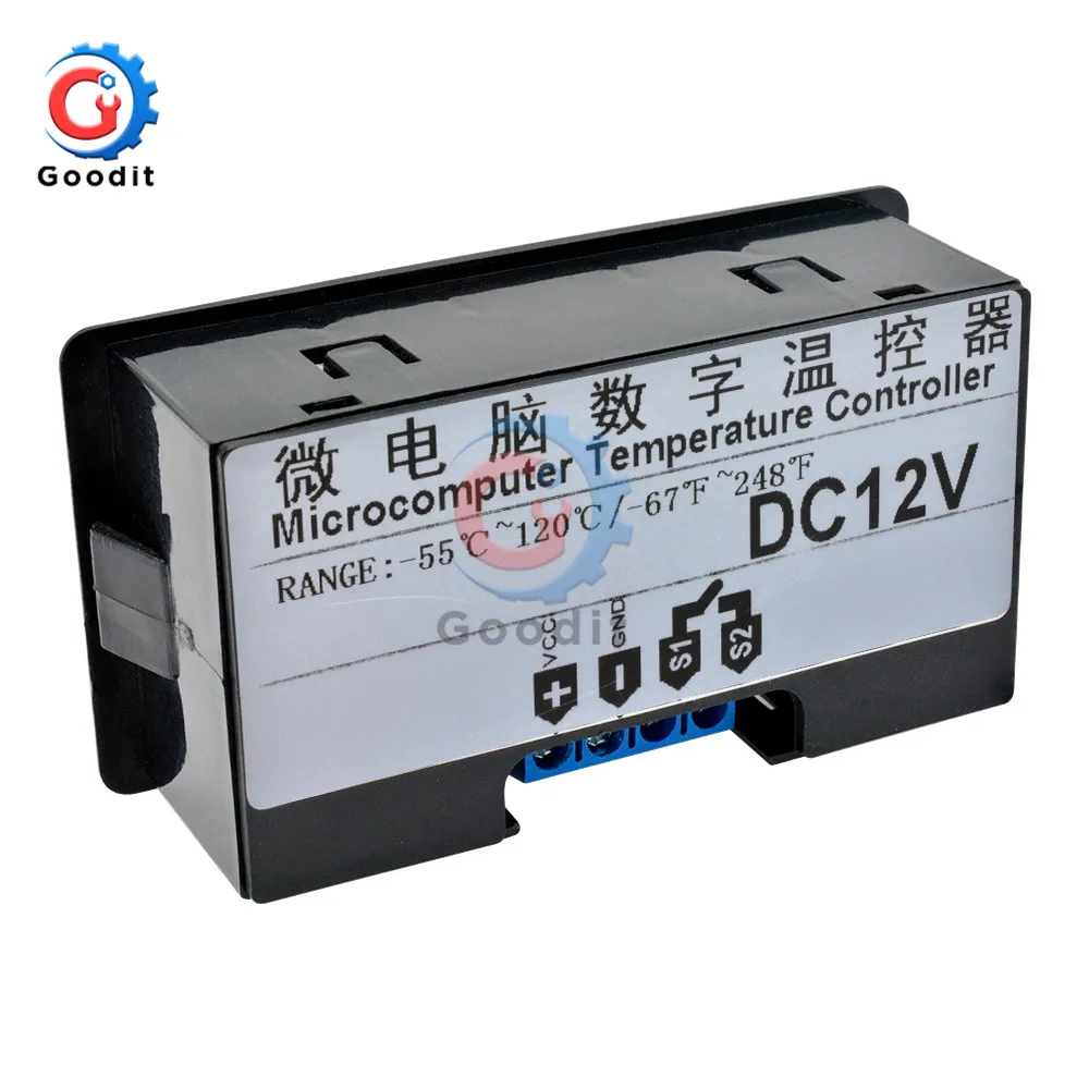 W3231 Digital Display Temperature Controller Thermostat Intelligent Thermometer Control DC12V 24V AC 110~220V +NTC Sensor Module