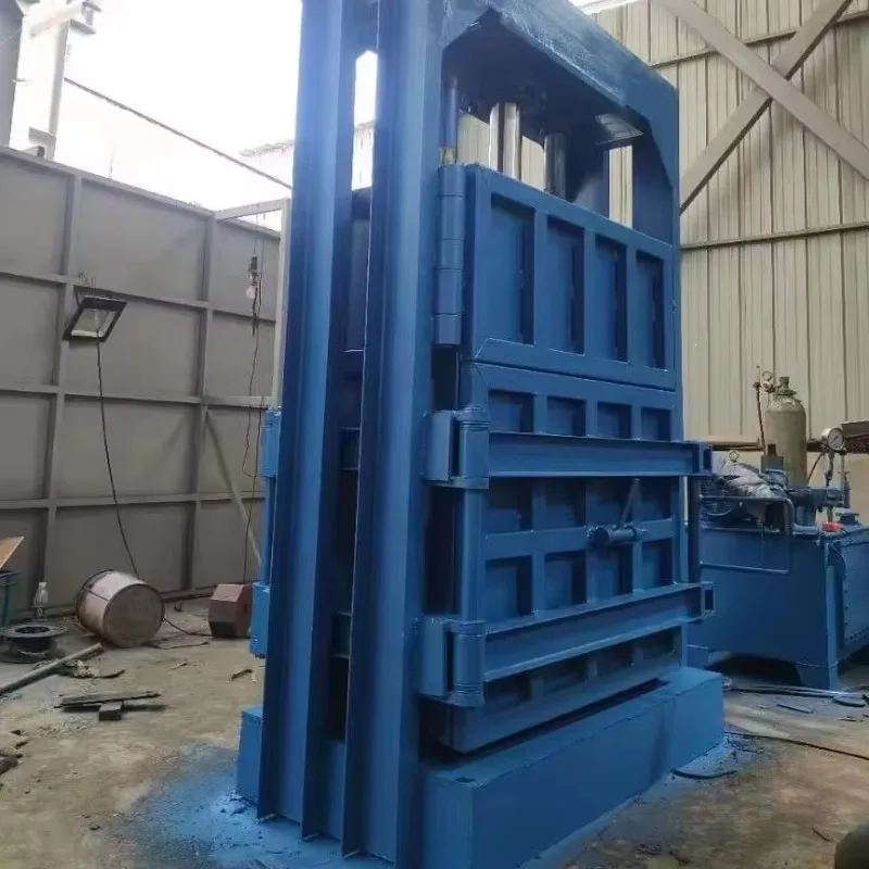 Manual Strapping Hydraulic Vertical Waste Paper Baling Machine for Plastic Film Carton Custom