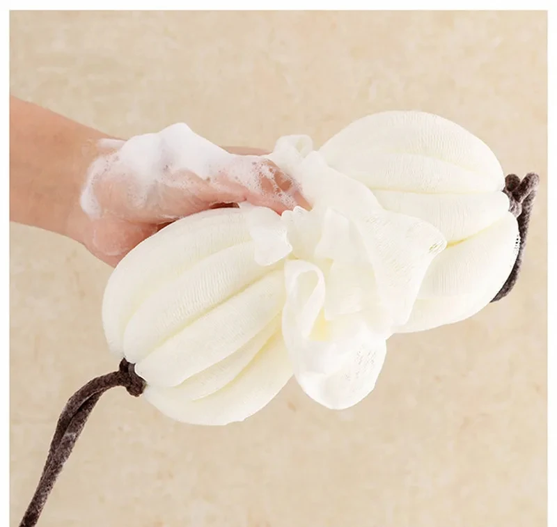 Soft Exfoliating Washcloth Back Scrubber Shower Multi-Function Foam Bath Ball Ultra-Long Exfoliating Body Cleaning Tool