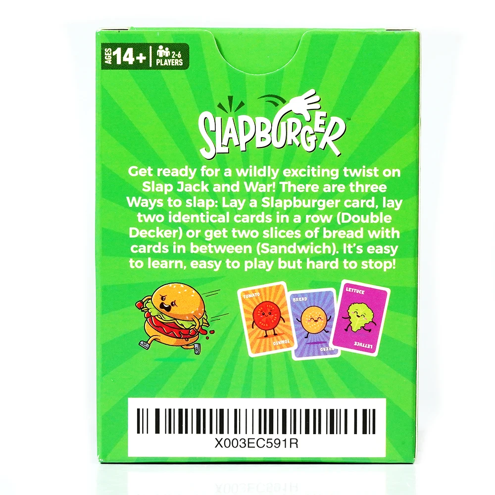 SLAPBURGER Family Games - Children, Adults, Families, Teenagers, Party Gifts - EASY TO LEARN, WILDLY FUN!