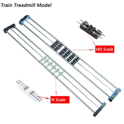 HO N Scale Model Train Treadmill Track Rider Roller Trolleys/ Wheels for Railway Accessories One-Axis Module