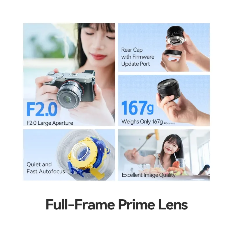 TTAartisan AF 40 مللي متر F2 Lente De Campoera إطار كامل De Grande Aberturaparafotografia De Humanidades Com Sony E Nikon Z Lumix L-mount #2
