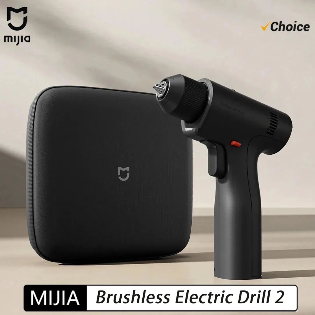 Mijia Brushless Electric Drill 2nd Gen Max 50N·m Torque 1900mAh 32 Level Gear High Performance Brushless Motor Type-C