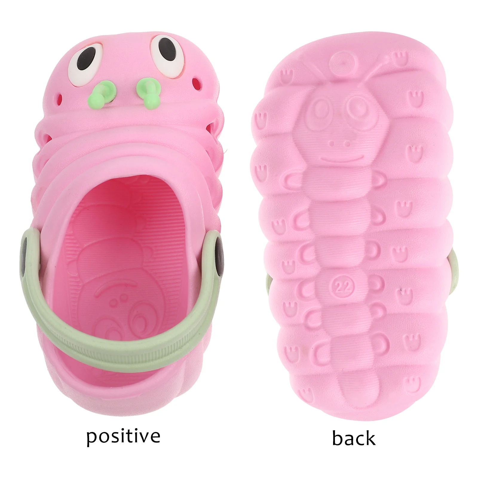 

1 Pair Non-Slip Summer Sandals For Kids Lightweight Beach Slippers Comfortable Soft Sole Cartoon Design Pink Size 26