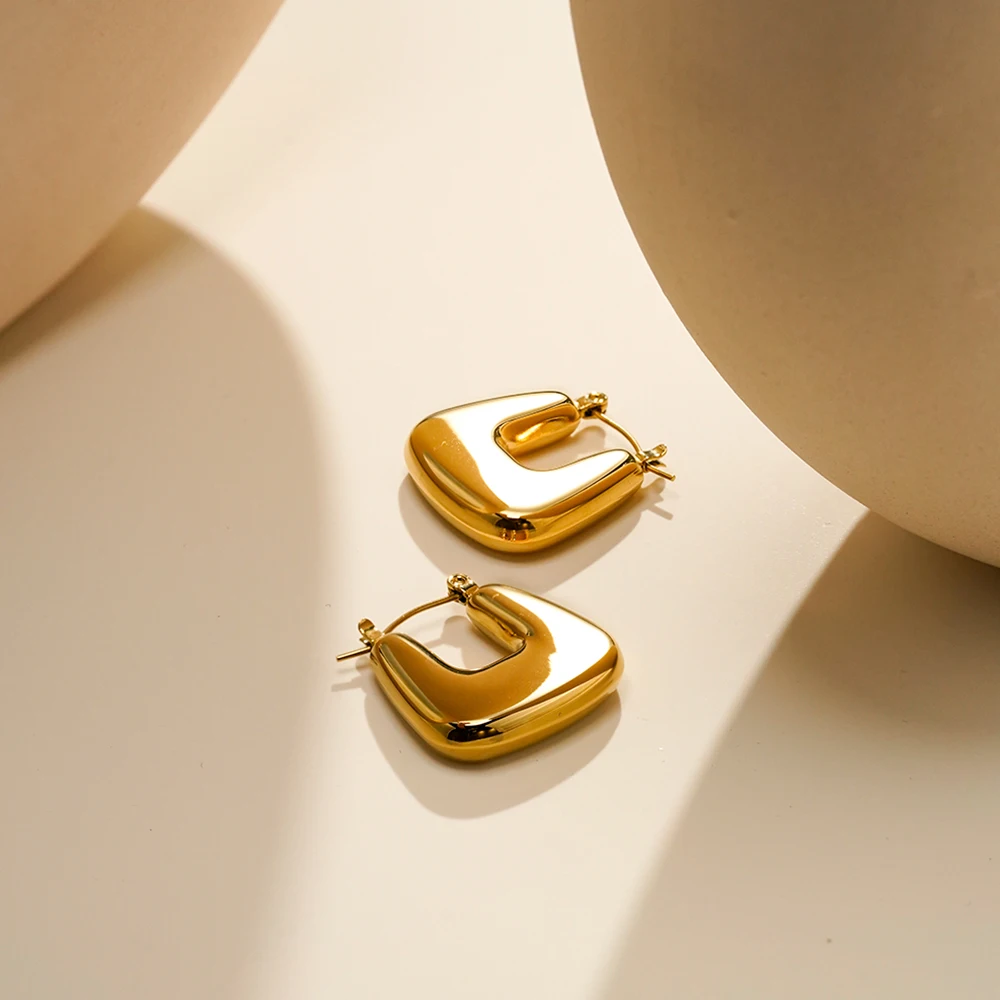 ENFASHION Aretes De Mujer Geometry Hollow Stud Earrings For Women Stainless Steel In Earrings Fashion Party Jewelry E251726