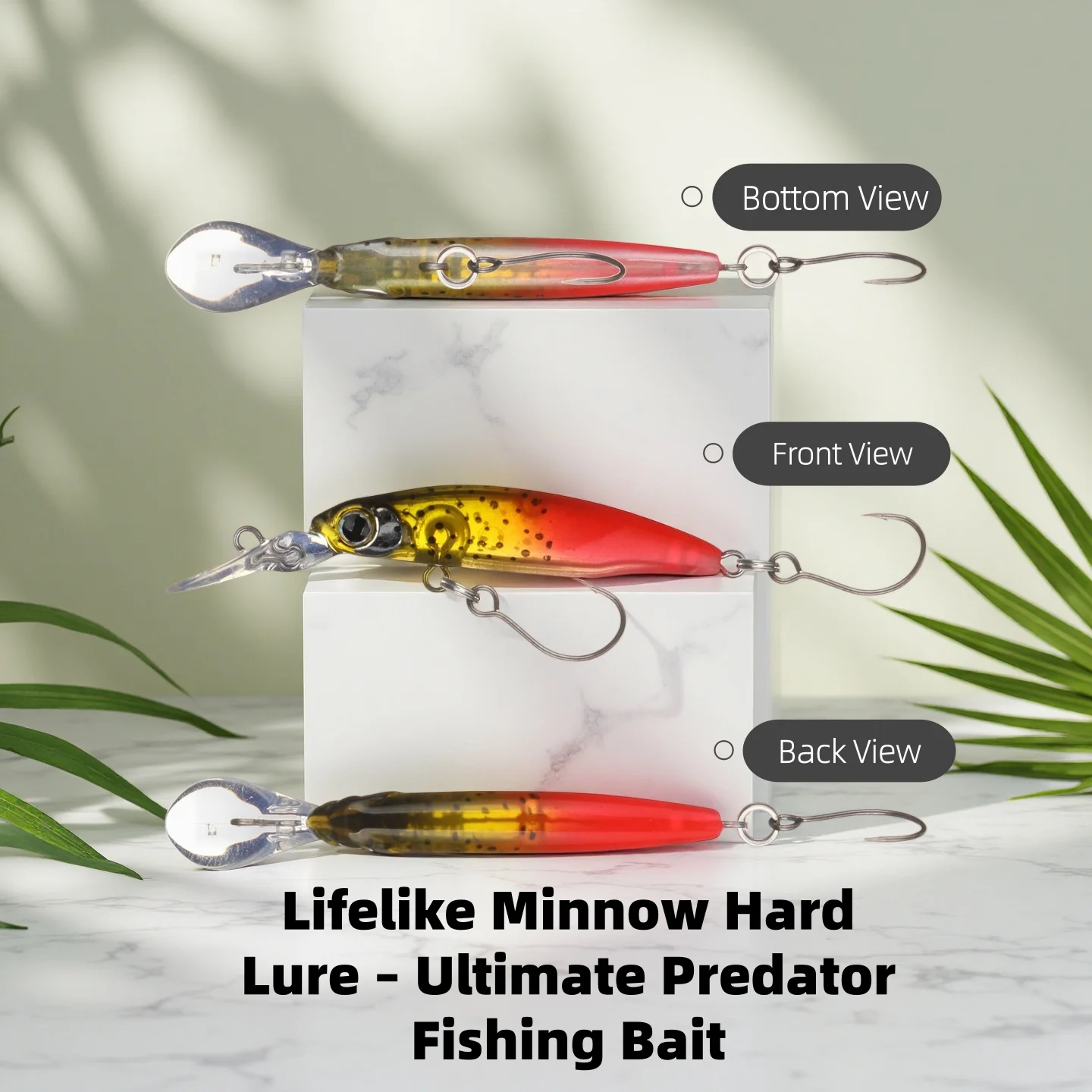 Señuelo MUKUN Minnow hundible con acabado láser – Para trucha - imagen 5