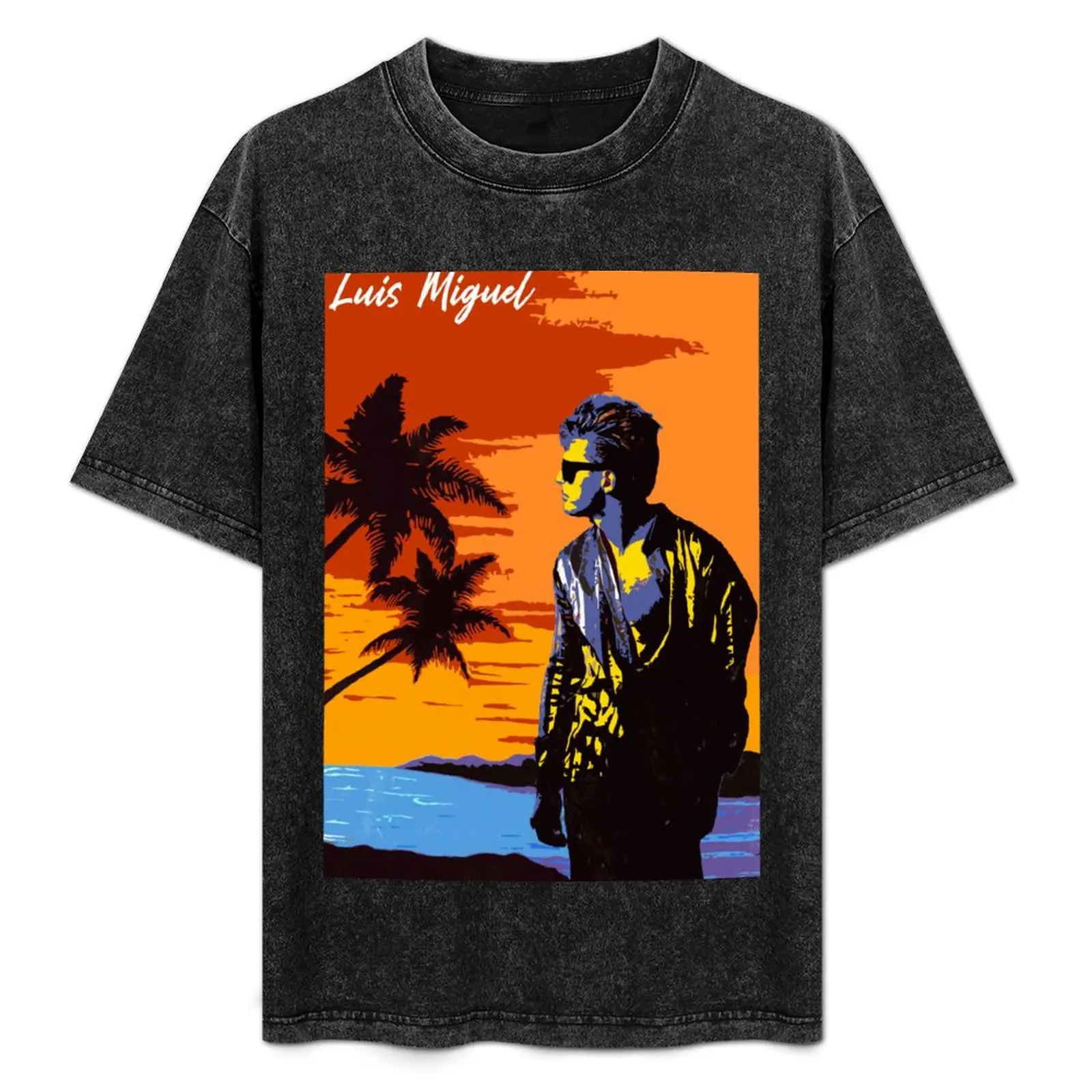 

Пляжная футболка Luis Miguel, однотонная рубашка с короткими рукавами для повседневной носки