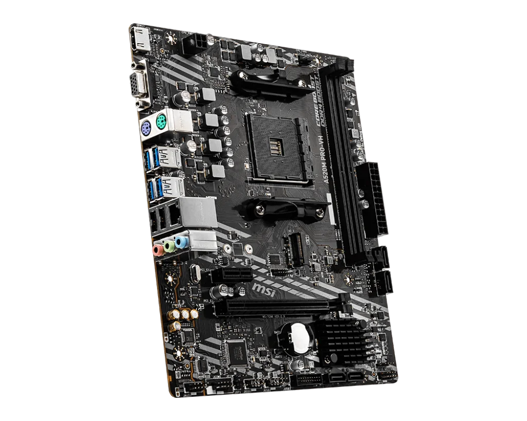 Imagem -04 - Soquete de Placa Mãe Am4 Msi A520m Pro-vh Pro para Amd Ryzen 5600 5700x Cpu Ddr4 64gb Micro Atx Amd-a520