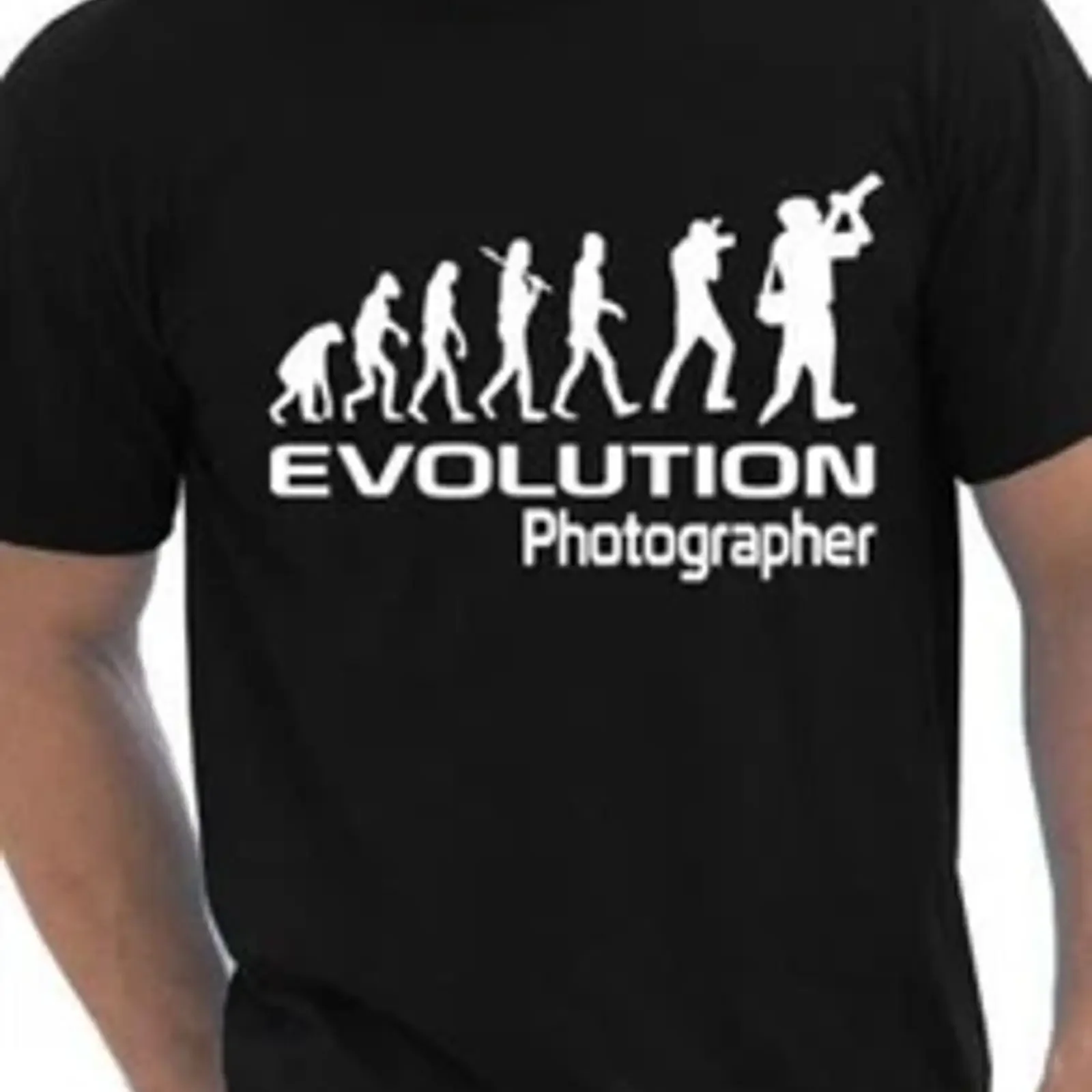 Evolution Of A Photographer Geschenk Fotografie Kameramann T-shirt pour homme taille S XXL vintage délavé polyvalent unisexe homme