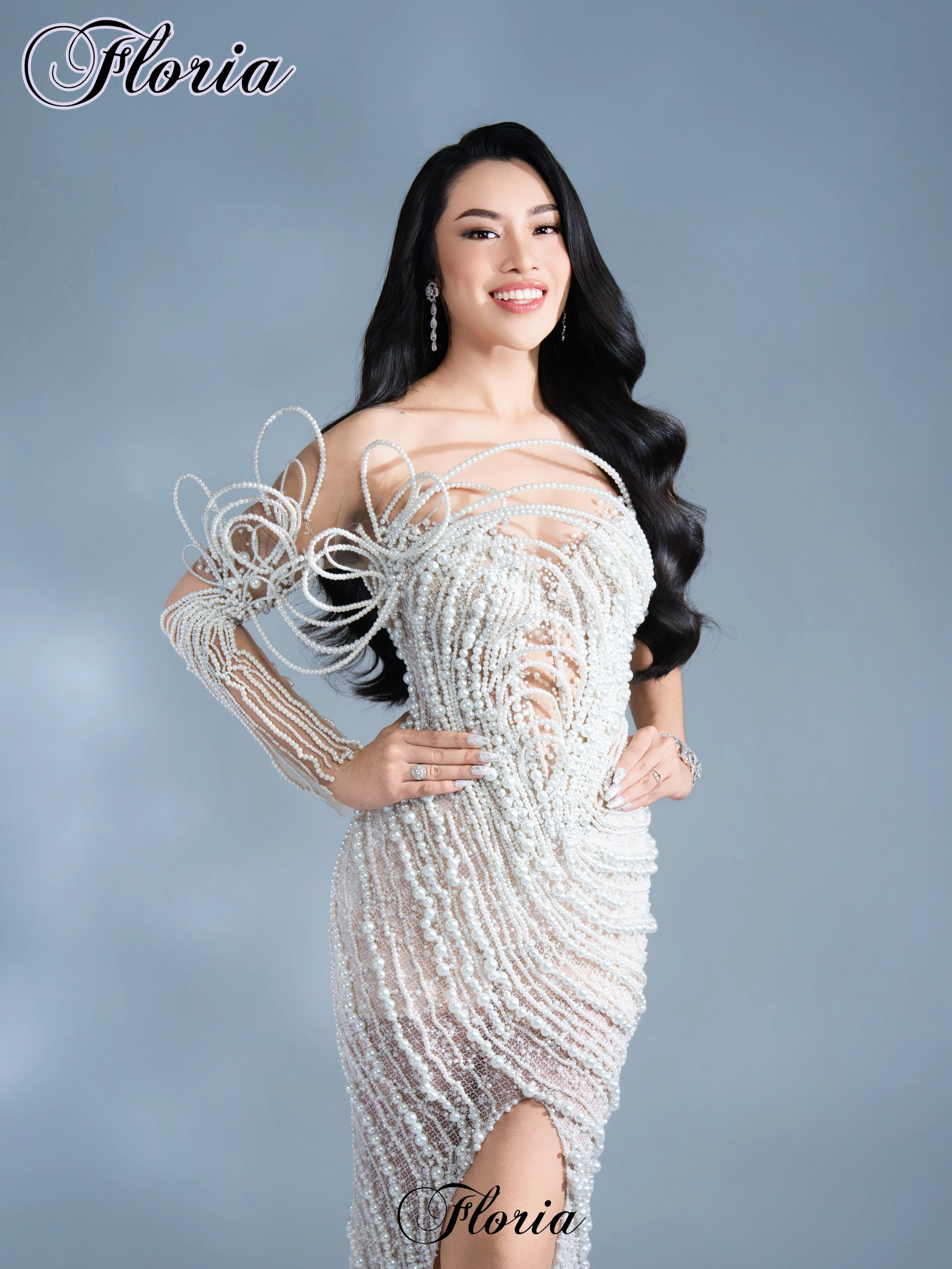 2027 Newest White Pearls Celebrity Dresses Mermaid Sheer Neck Prom Dresses For Women Pageant Dress Vestidos De Noche Customized