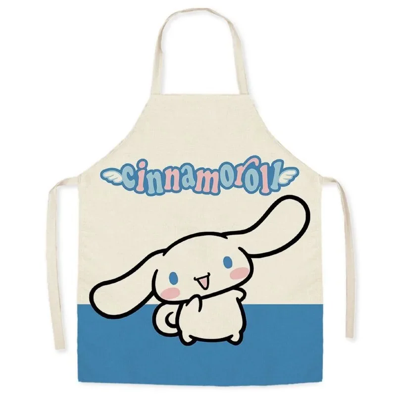 Kawaii Sanrio Cinnamon Dog Apron Parent-child Apron Restaurant Kitchen Cooking Baking Anti-fouling Apron Home Cleaning Tools