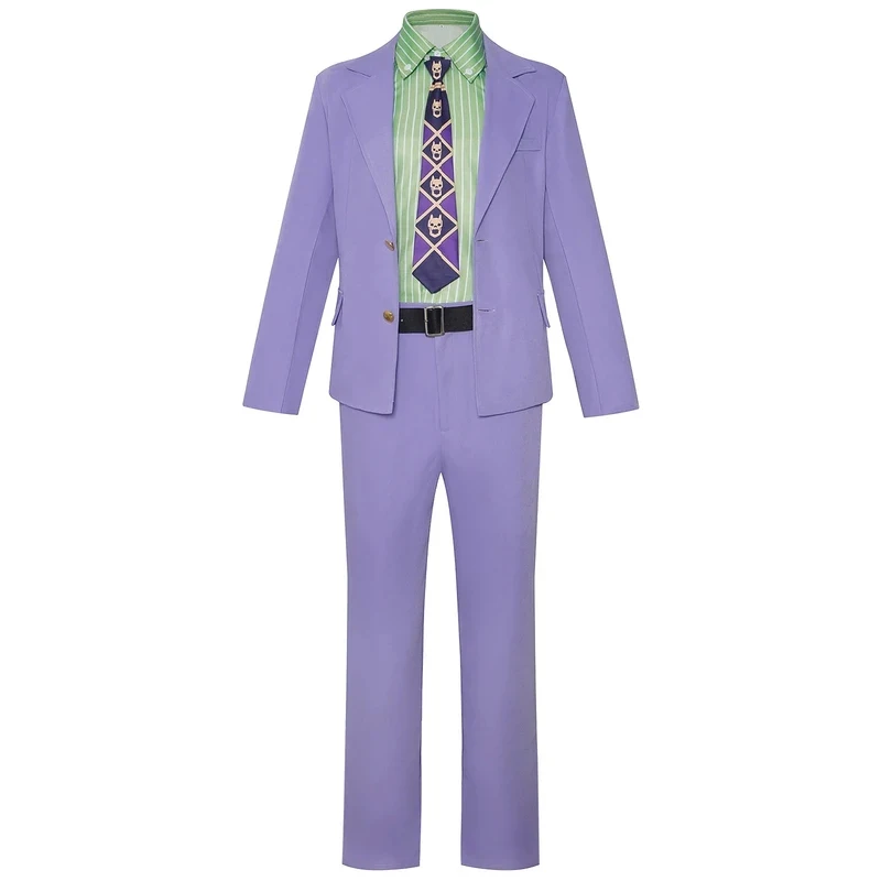 A;3\v,7'd/Anime Kira Yoshikage Cosplay Costume Women Coat Pants Set Halloween Fancy Role Play Suit Stage Performance Dw.3;v'6\b/