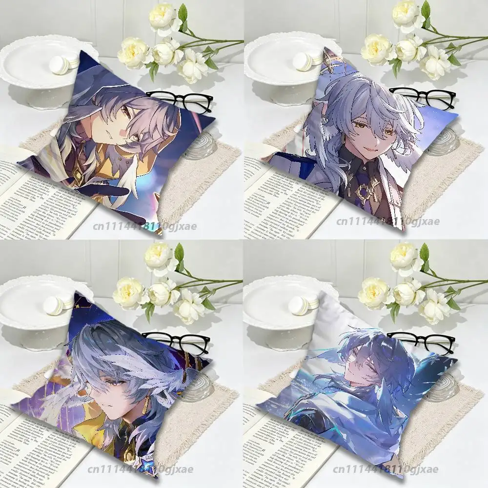Sunday Game Honkai Star Rail Pillow Case For Home Bedroom Car Office Decoration Living Room Sofa Cushion Cover Suitable