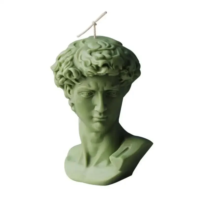 3D David Statue Silicone Candle Mold DIY European and American Art Figure Plaster Epoxy Resin Making Tool Home Decoration Crafts
