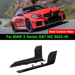 Dry Carbon Fiber Side Skirts Lip Flaps Extension Rocker Splitters Diffuser Winglet Wing For BMW G87 M2 2023-IN MP Style Body Kit