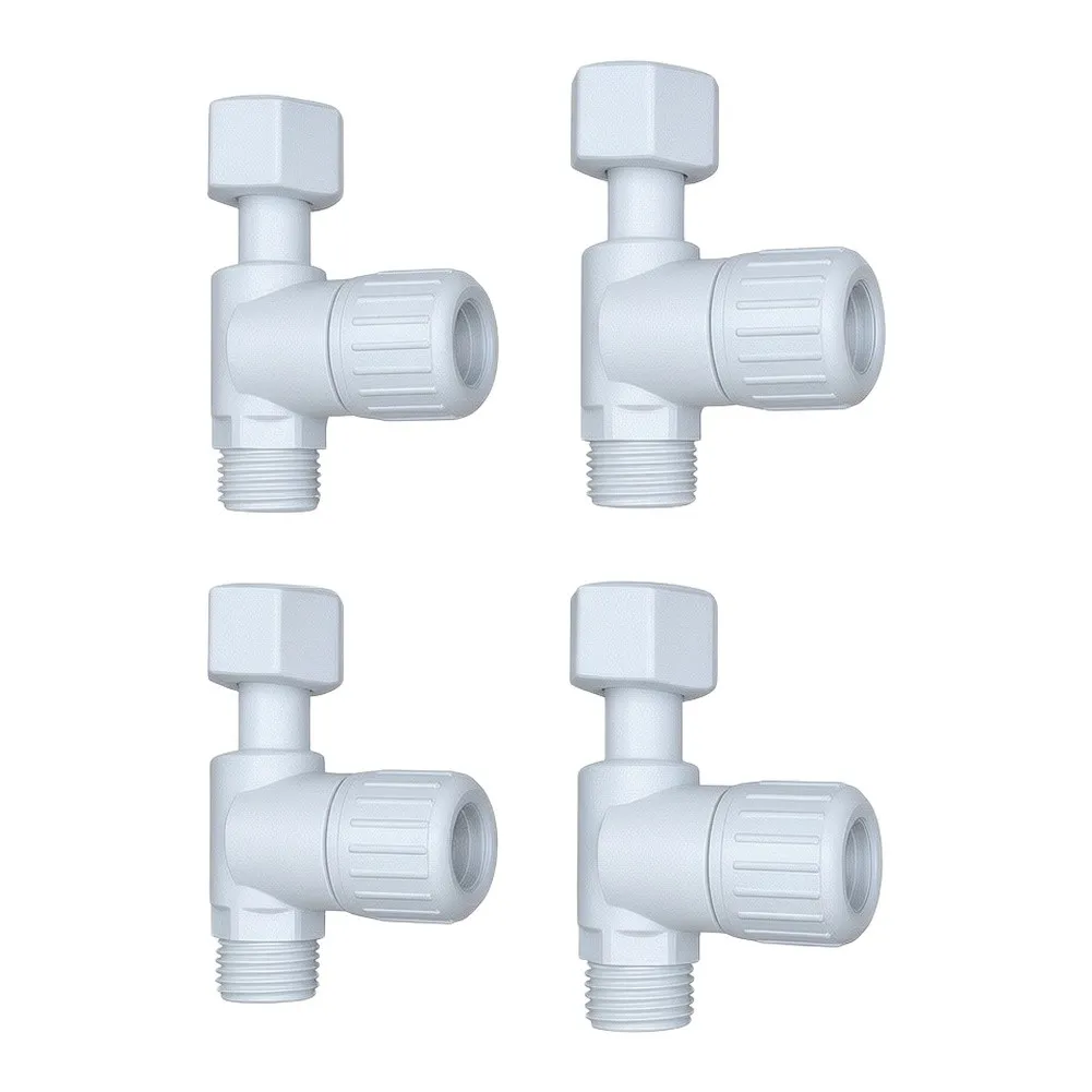 Adjustable Temperature Regulating Valve 1/4 Inch White Plastic For Instant Electric Water Heater Flow Control Safe Overheat