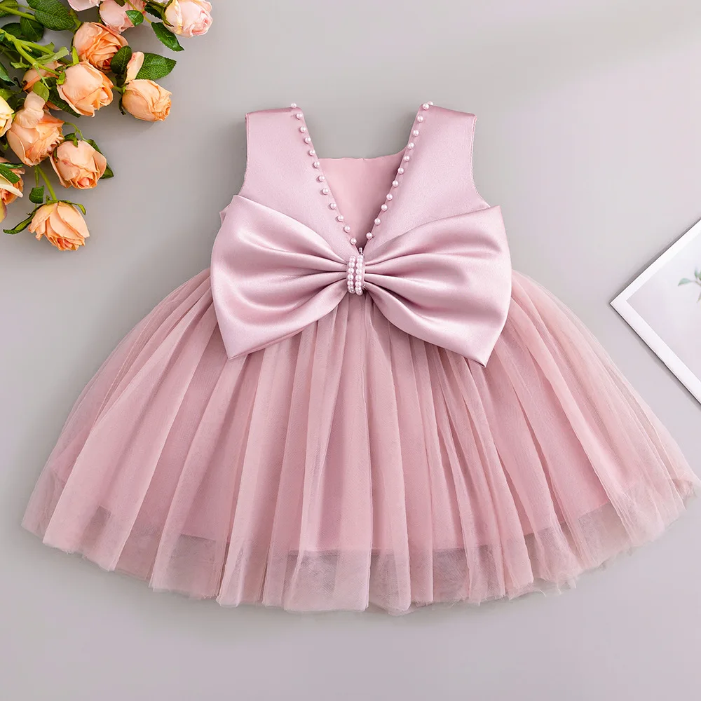 

HETISO платье для маленьких девочек, классическое платье для крещения новорожденных, свадебное тюлевое платье для крещения младенцев, От 1 до 2 лет