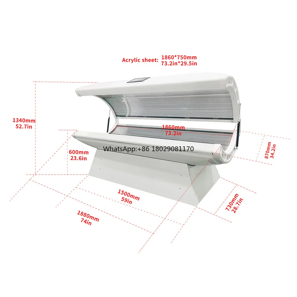 علاج طبي بالضوء الأحمر ، طول موجي مخصص ، سرير علاج لكامل الجسم ، سرير علاج بالصمام ، سرير بالضوء الأحمر والأحمر