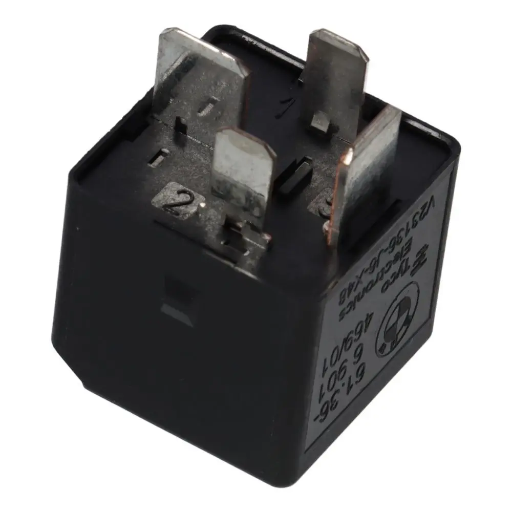 4 Pin V23136-J6-X48 Durable 12V Black 61366901469 Plastic Metal Cas Module Relay For BMW E90