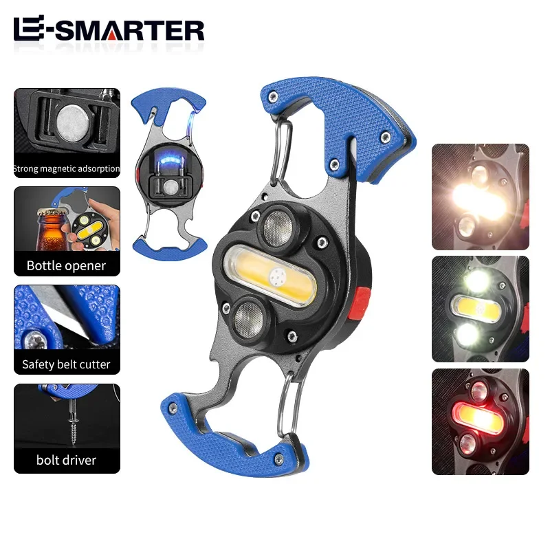 Многофункциональный портативный фонарик, брелок-лампа, встроенная батарея, мини-работа светильник W5146