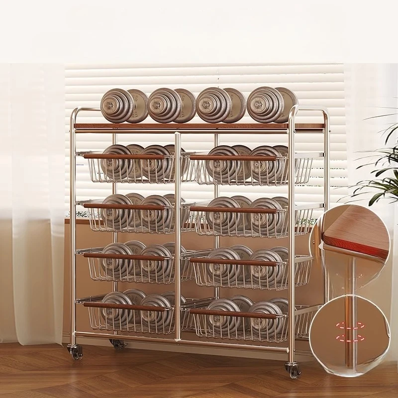 trolley Modern simple sofa next to the shelf Moving edge Multi-layer tea and snacks storage rack