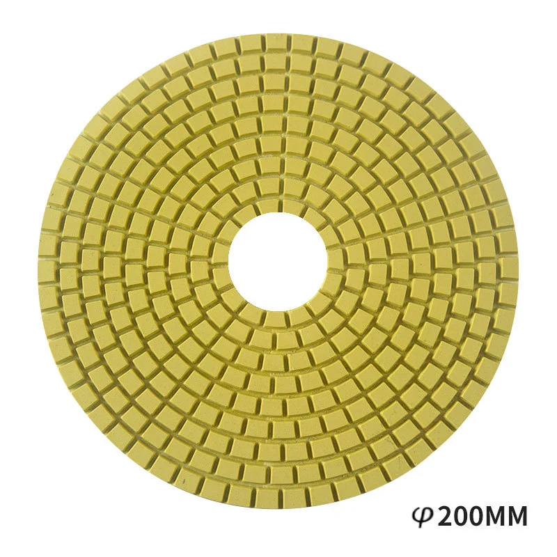 1Pcs 8 Inch Diamond Polishing Pad 200mm Wet Use Diamond Polishing Disc For Marble Granite Concrete Stone Sanding Grinding Polish