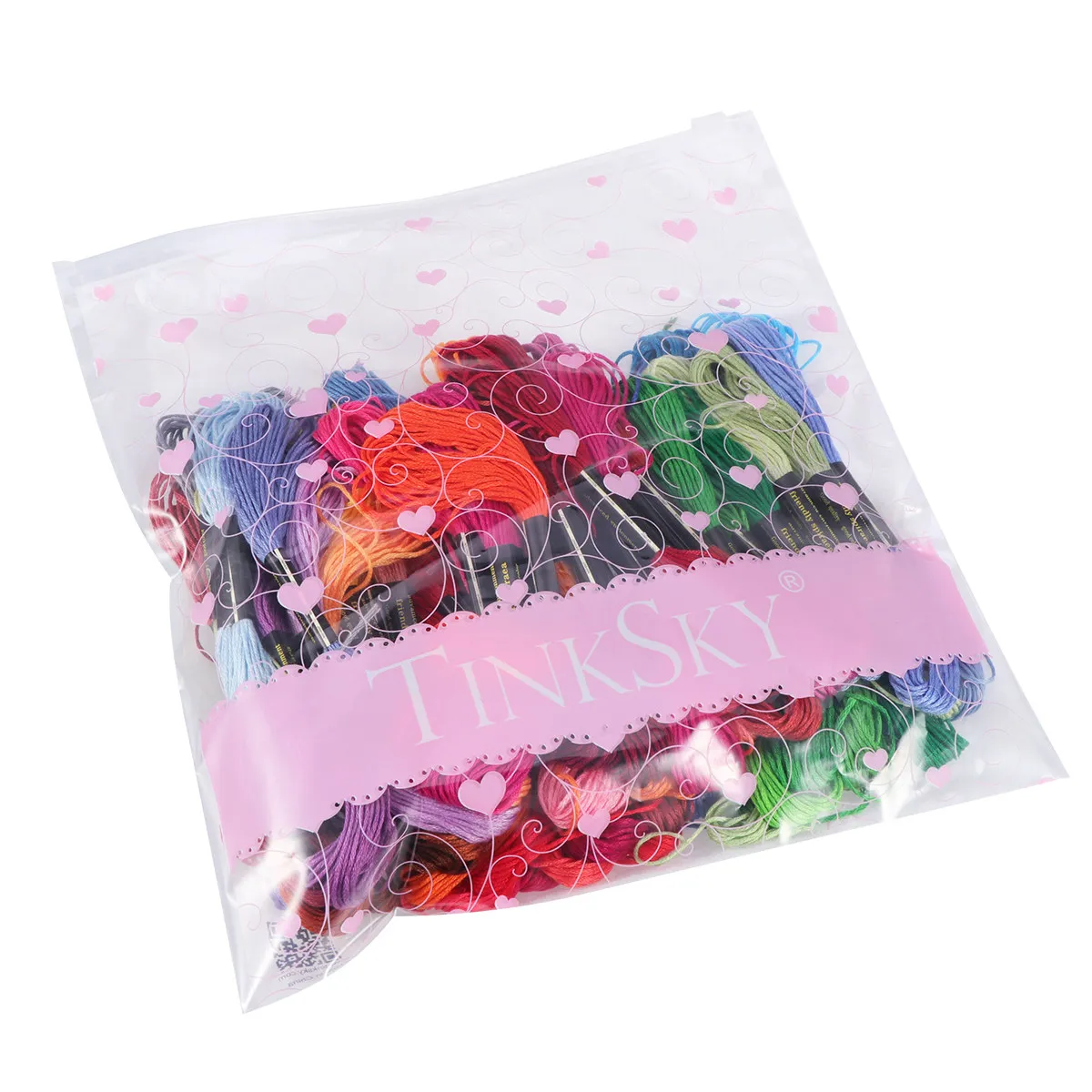 

100Pcs 8M Double Mercerized Cross Stitch Threads Kit Random Color Embroidery Floss for DIY Crafts Natural Scenes Cartoon