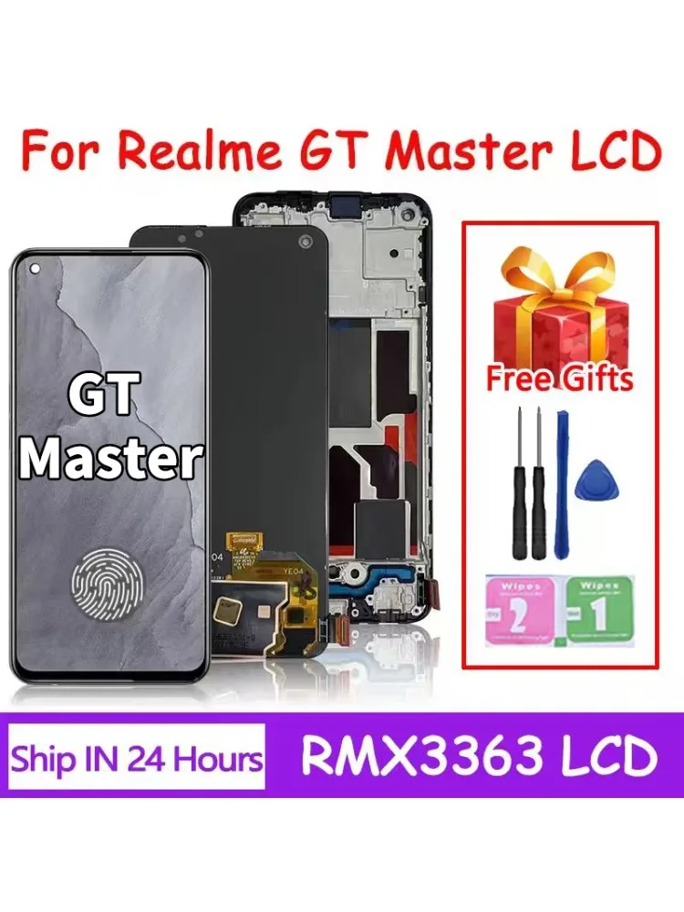 Ekran Super AMOLED z ramką i panelem dotykowym (digitizer) do Oppo Realme GT Master RMX3363 RMX3360 oraz Realme GT Master Edition — zdjęcie produktu 7