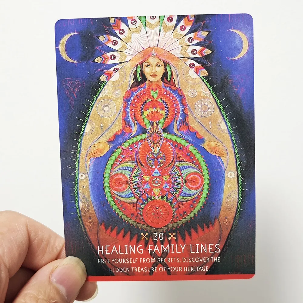 10.4*7.3cm Medicine Woman Oracle Discover The Archetypes of The Divine Feminine 49 Pcs Oracle Cards