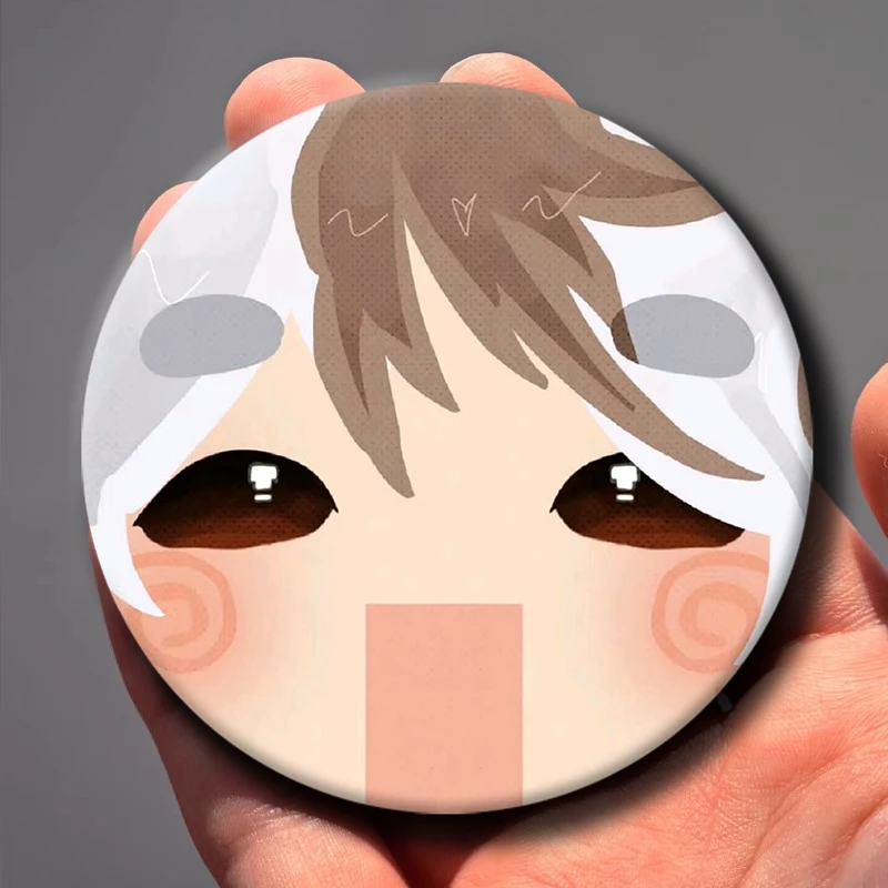 58mm 1PC M-Manhwa Mr As F-Farm round badges pins bag clothing decorations collectibles gifts for friends