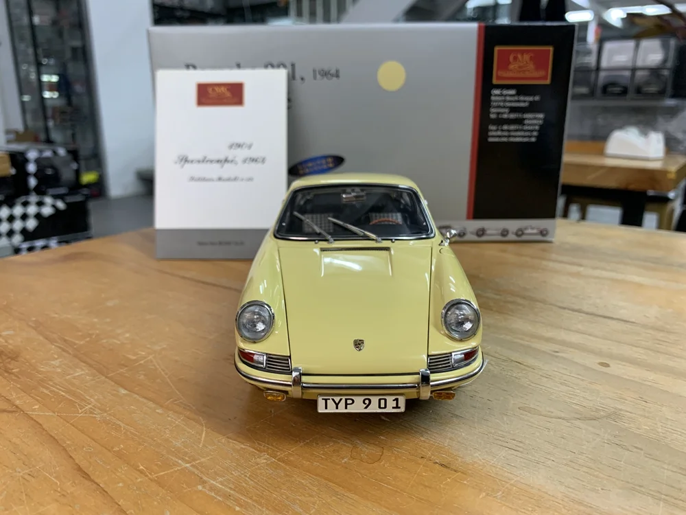 CMC-Modèle de voiture sport coupé 901 M067, alliage entièrement ouvert, simulation, édition limitée, alliage métallique, cadeau jouet, 1:18, 1964