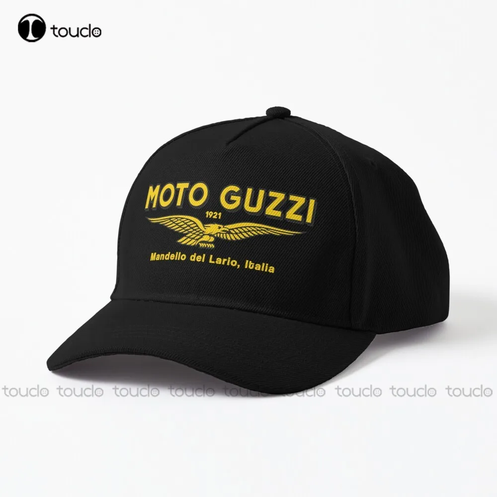 Moto Guzzi. Mandello Del Lario. 1921 Baseball Cap Party Hats Street Skateboard Harajuku Gd Hip Hop Custom Gift Denim Color Funny