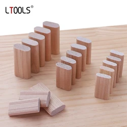50/100Pcs Solid Wood DIY Stripes Tenon Biscuit Joinery Beech Wood Nail Cork Block Wood Board Furniture Butt Tool for Woodwork