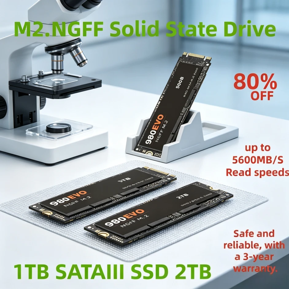 2026 New Genuine 2TB SATA  Solid State Drive M2 NVME Ultra High Capacity SSD Portable High-speedsuitable for Laptops /desktops