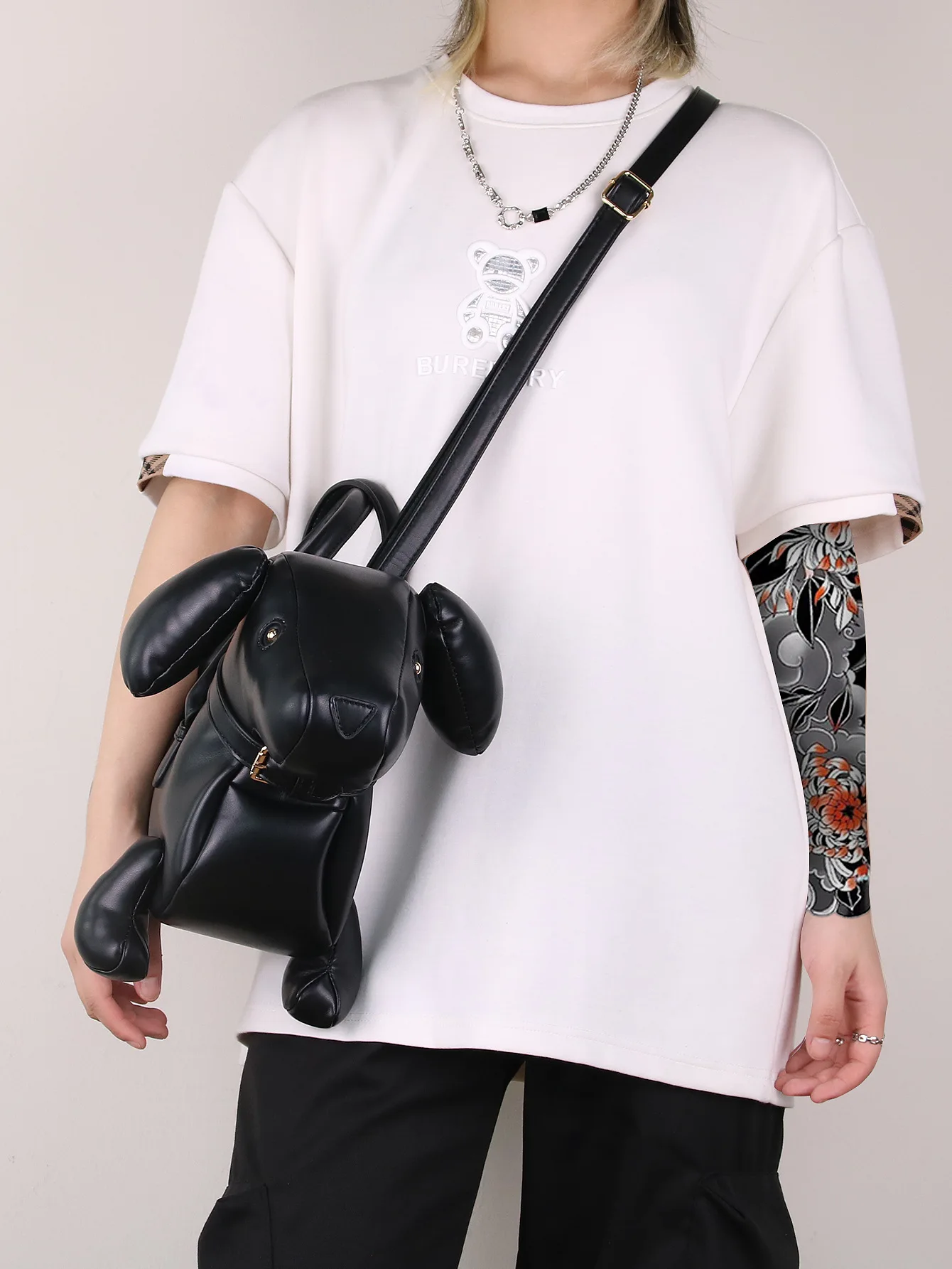 Cute Black Puppy Shape Women Purses and Handbag Novelty Animal Shape Design Tote Bag Shoulder Bag Designer Shoulder Bag