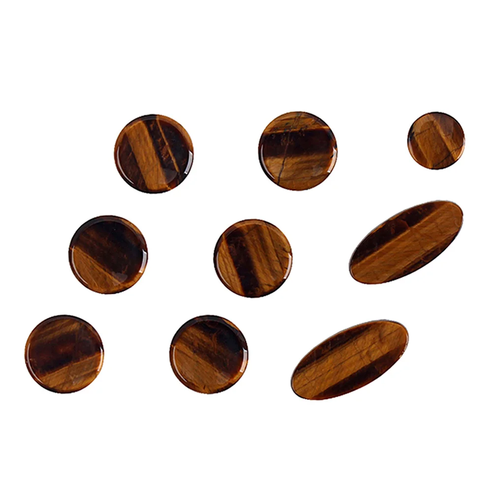 

9pcs/set Alto Tenor Soprano Saxophone Sax Shell Key Buttons Inlays Accessories (Brown) Saxophone Key Button